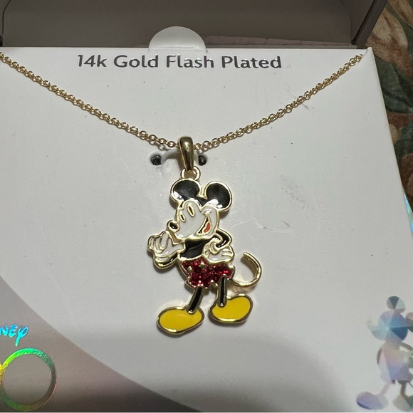 Disney Mickey Mouse Pendant 100th Anniversary Necklace - Picture 2 of 5